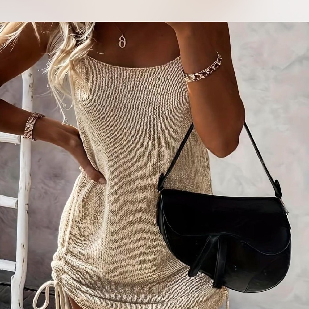 Chic Cream Knit Dress